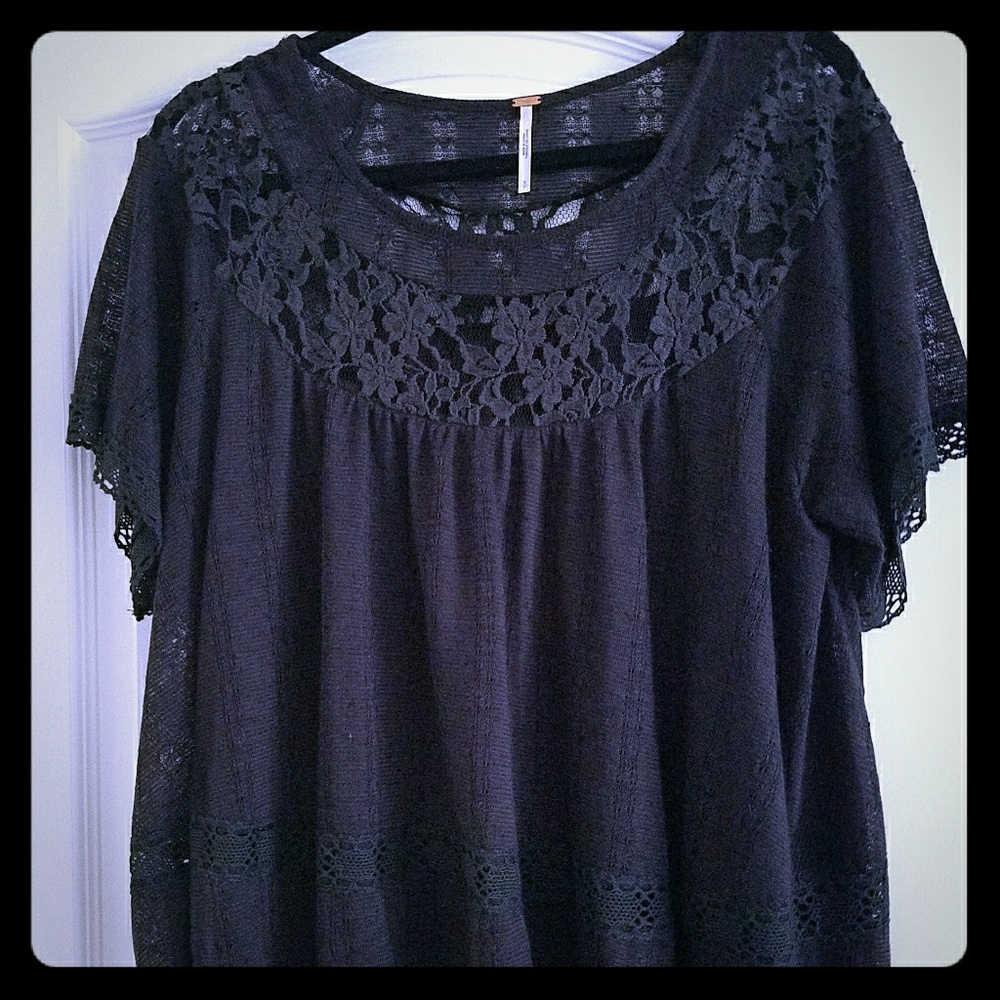 free people lace top